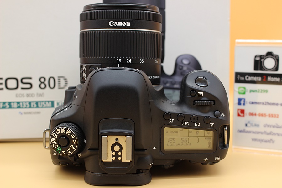 ขาย Canon EOS 80D + Lens EFS 18-55mm IS STM อดีตประกันร้าน สภาพสวย ชัตเตอร์ 4,619 รูป จอทัชสกรีน มีWIFIในตัว เมนูภาษาไทย อุปกรณ์ครบกล่อง  อุปกรณ์และรายละเอ